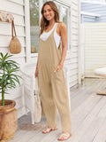 V-Neck Spaghetti Strap Jumpsuit - Trendsi - Flyclothing LLC