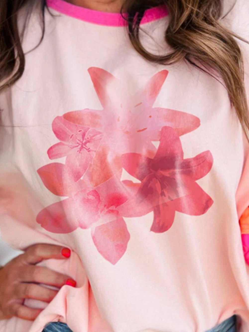 Graphic Round Neck Half Sleeve T-Shirt - Trendsi - Flyclothing LLC