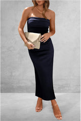 Slit Tube Midi Dress - Trendsi - Flyclothing LLC