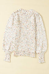 Confetti Round Neck Long Sleeve Sweater - Trendsi - Flyclothing LLC