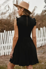 Ruffled Sleeveless Mini Dress - Trendsi - Flyclothing LLC
