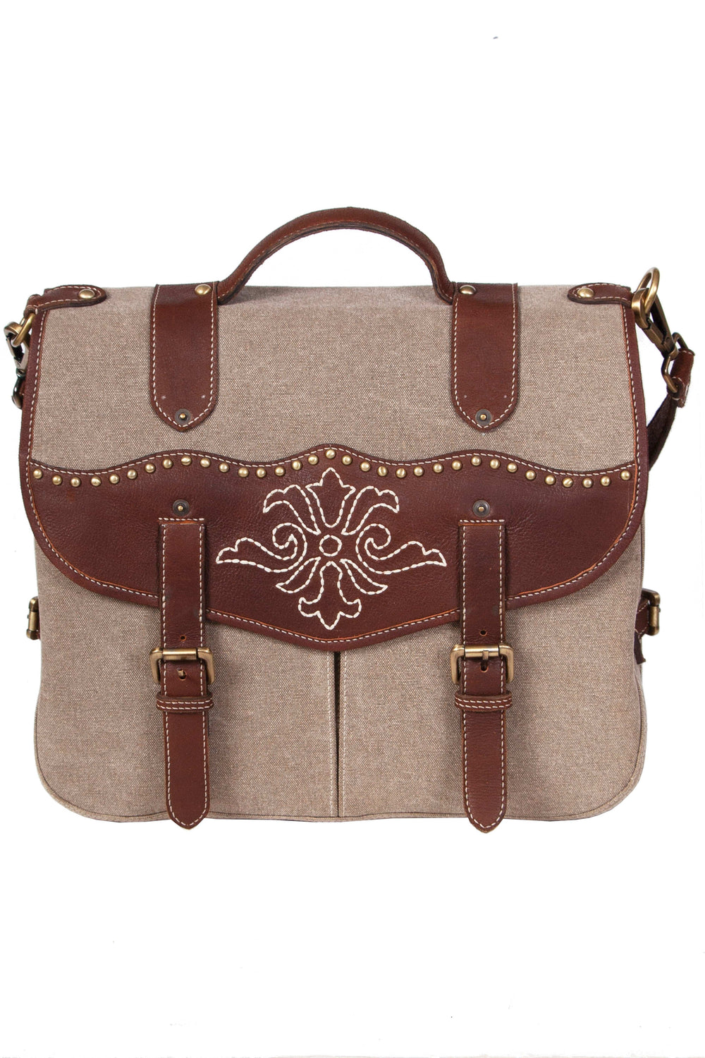 Scully Leather Berkeley Leather Brown Briefcase - Scully Leather - Flyclothing LLC