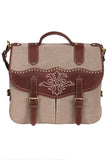 Scully Leather Berkeley Leather Brown Briefcase - Scully Leather - Flyclothing LLC