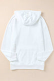 Distressed Drawstring Long Sleeve Hoodie - Trendsi - Flyclothing LLC