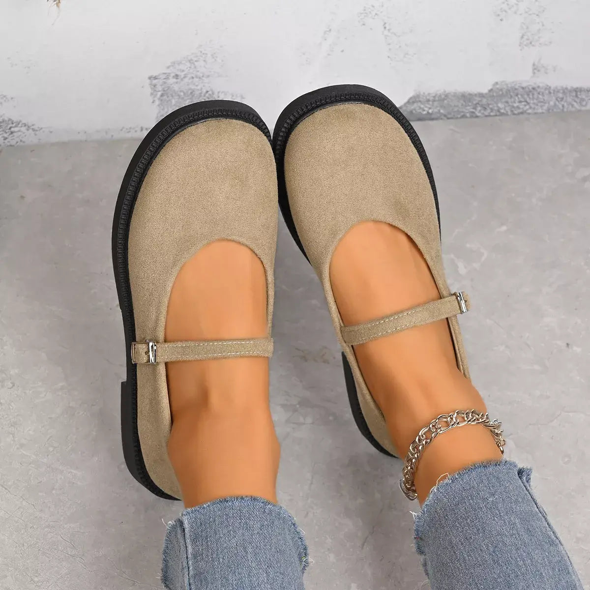 Round Toe Slip-Ons - Trendsi - Flyclothing LLC