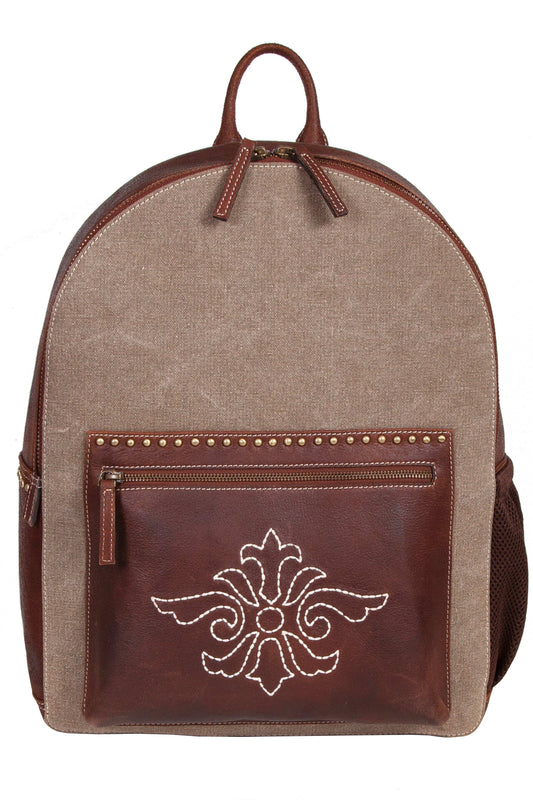 Scully Leather Berkeley Leather Brown Backpack - Scully Leather - Flyclothing LLC