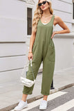 Lovelet V-Neck Wide Strap Overalls - Trendsi - Flyclothing LLC