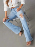 Distressed Jeans with Pockets - Trendsi - Flyclothing LLC