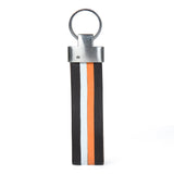 Multi-colored Leather Stripped Keychain - Classy Leather Bags - Flyclothing LLC