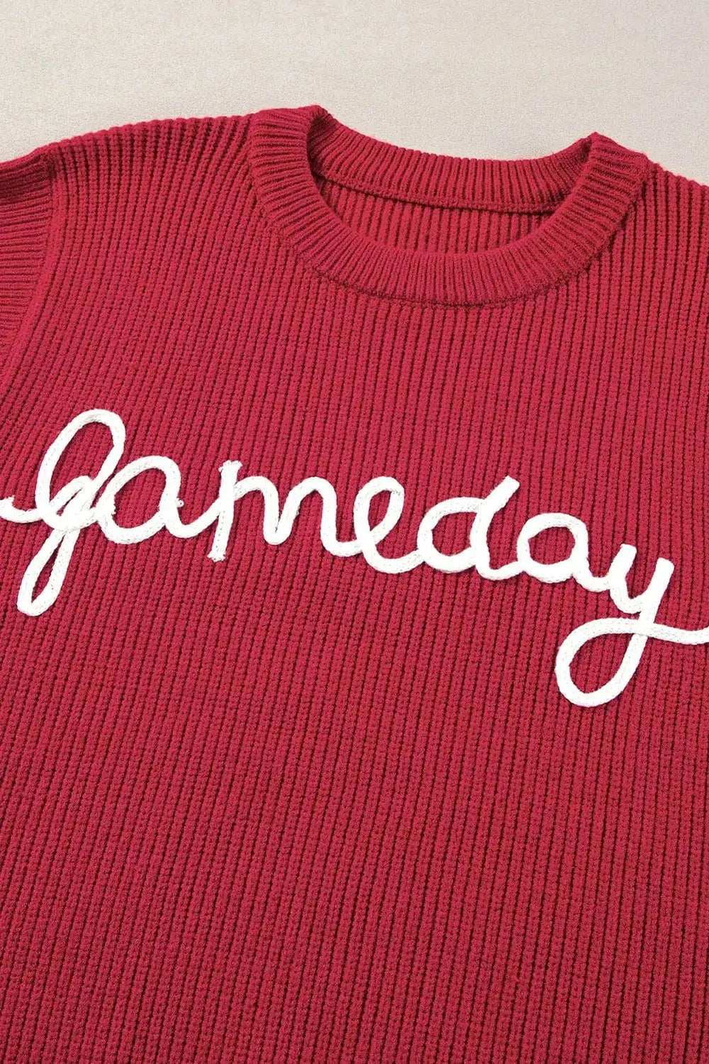GAME DAY Round Neck Sweater Vest - Trendsi - Flyclothing LLC