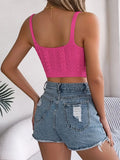 Cable-Knit Short Cami - Trendsi