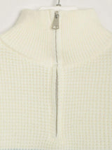 Striped Half Zip Long Sleeve Sweater - Trendsi - Flyclothing LLC