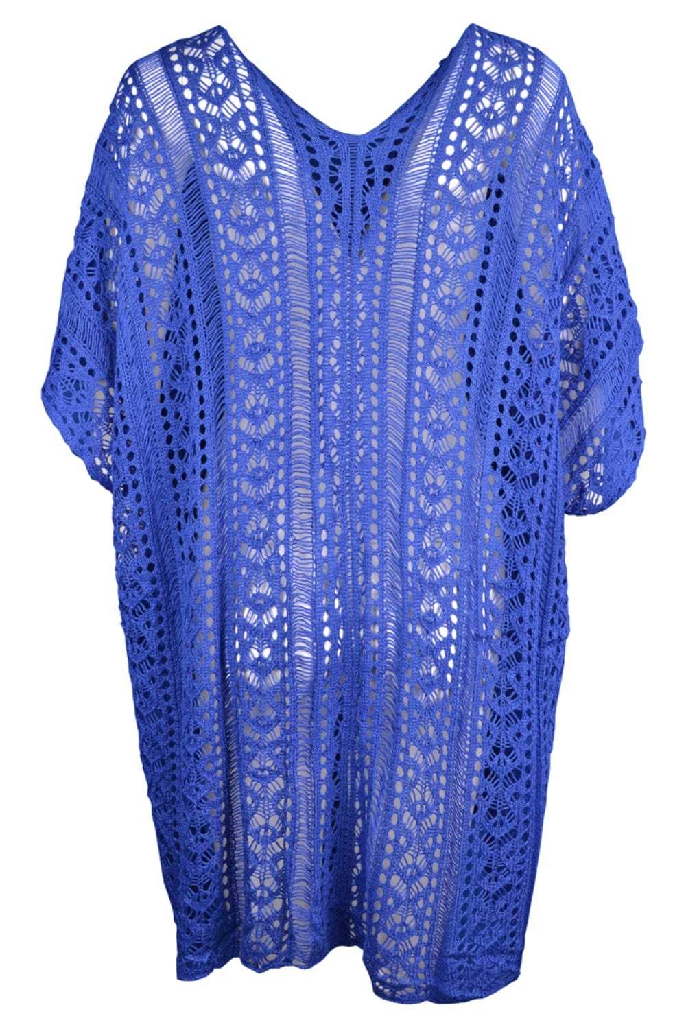 Cutout V-Neck Cover-Up with Tassel - Trendsi - Flyclothing LLC