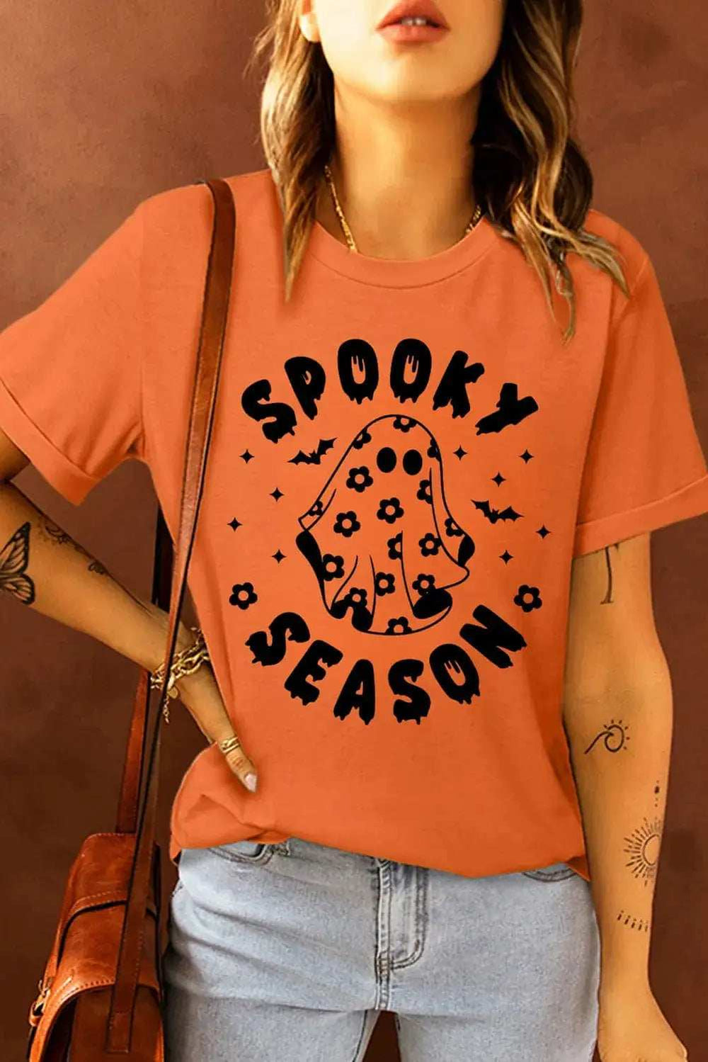 Graphic Round Neck Short Sleeve T-Shirt - Trendsi - Flyclothing LLC
