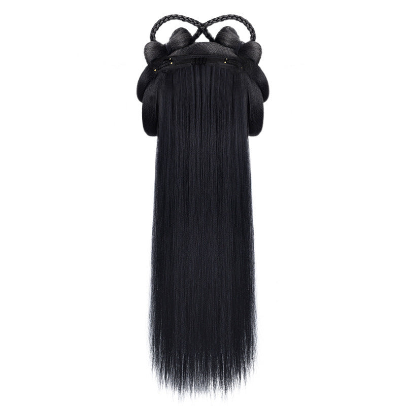 Ancient Costume Wig Female Ancient Style Han Chinese Clothing Lazy Whole Head Cover - My Store - Flyclothing LLC