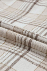 Plaid Removable Hood Button Up Shacket - Trendsi - Flyclothing LLC