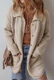 Pocketed Button Up Long Sleeve Cardigan - Trendsi - Flyclothing LLC