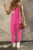 Pocketed Spaghetti Strap Wide Leg Jumpsuit - Trendsi - Flyclothing LLC