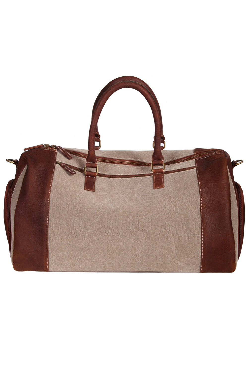 Scully Leather Berkeley Leather Brown Duffel Bag - Scully Leather - Flyclothing LLC