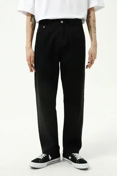 Straight Leg Jeans with Pockets - Trendsi - Flyclothing LLC