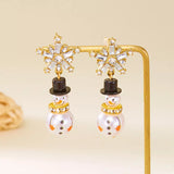 Christmas Snowman Drop Earrings - Trendsi - Flyclothing LLC