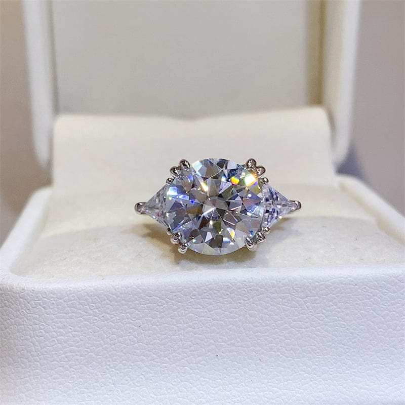 5 Carat Moissanite 925 Sterling Silver Ring - Trendsi - Flyclothing LLC