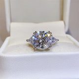 5 Carat Moissanite 925 Sterling Silver Ring - Trendsi