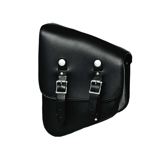 Black- Left Side PVC Swing Arm Bag - Unik Just for Bikers - Flyclothing LLC