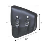 Black- Left Side PVC Swing Arm Bag - Unik Just for Bikers - Flyclothing LLC