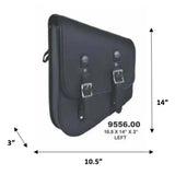 Black - Left Side PVC Swing Arm Bag - Unik Just for Bikers - Flyclothing LLC
