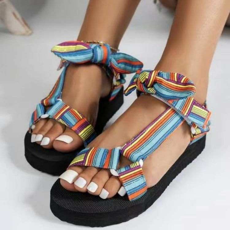 Open Toe Platform Sandals - Trendsi - Flyclothing LLC