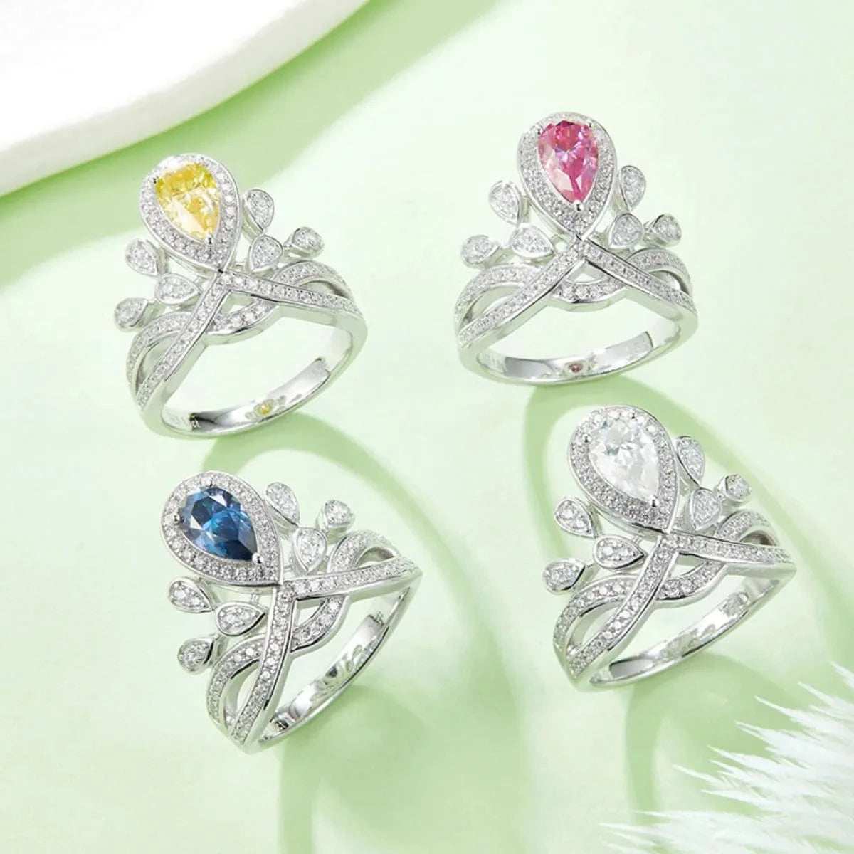 1 Carat Moissanite 925 Sterling Silver Ring - Trendsi - Flyclothing LLC