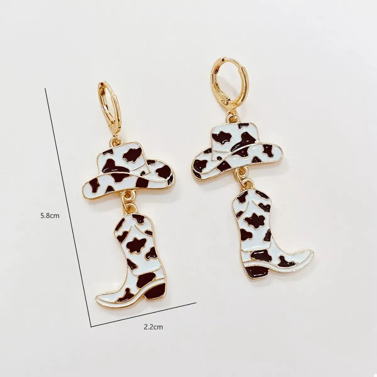 Cowboy Hat and Boot Dangle Earrings - Trendsi - Flyclothing LLC