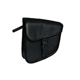 Black 1 Strap - Left Side PVC Swing Arm Bag - Unik Just for Bikers