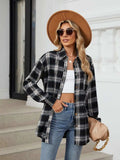 Plaid Button Up Long Sleeve Shirt - Trendsi - Flyclothing LLC