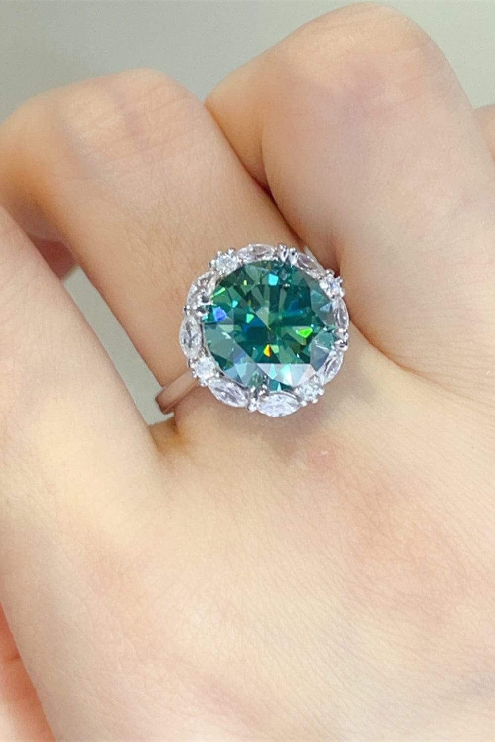 5 Carat Moissanite 925 Sterling Silver Ring - Trendsi - Flyclothing LLC