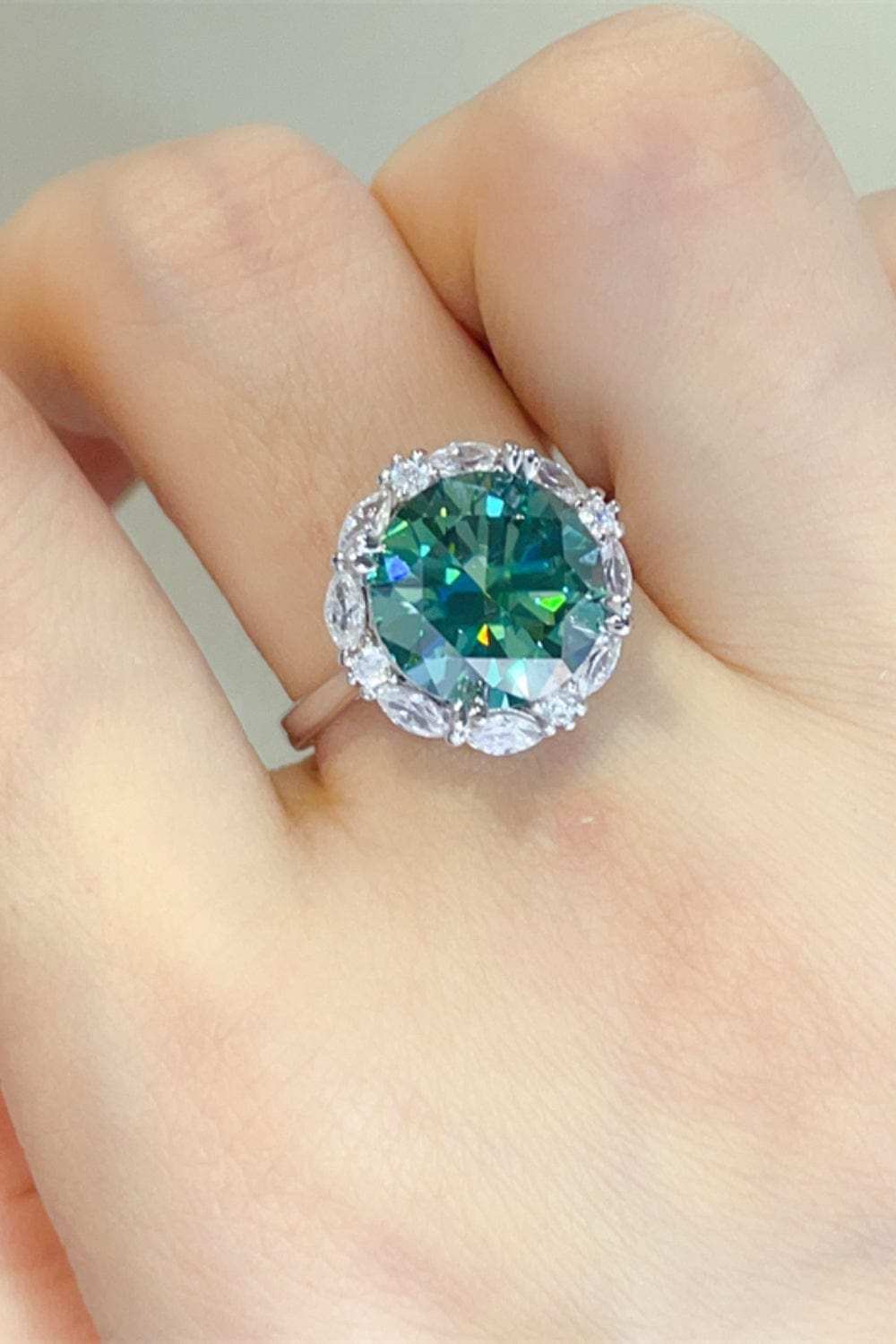 5 Carat Moissanite 925 Sterling Silver Ring - Trendsi - Flyclothing LLC