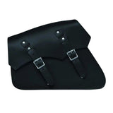 Black strap 2 - Right Side Leather Swing Arm Bag - Unik Just for Bikers
