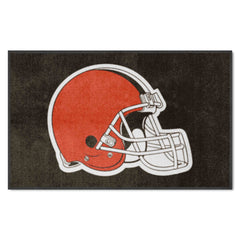 Cleveland Browns 4X6 High-Traffic Mat with Durable Rubber Backing - Landscape Orientation - Cleveland Browns