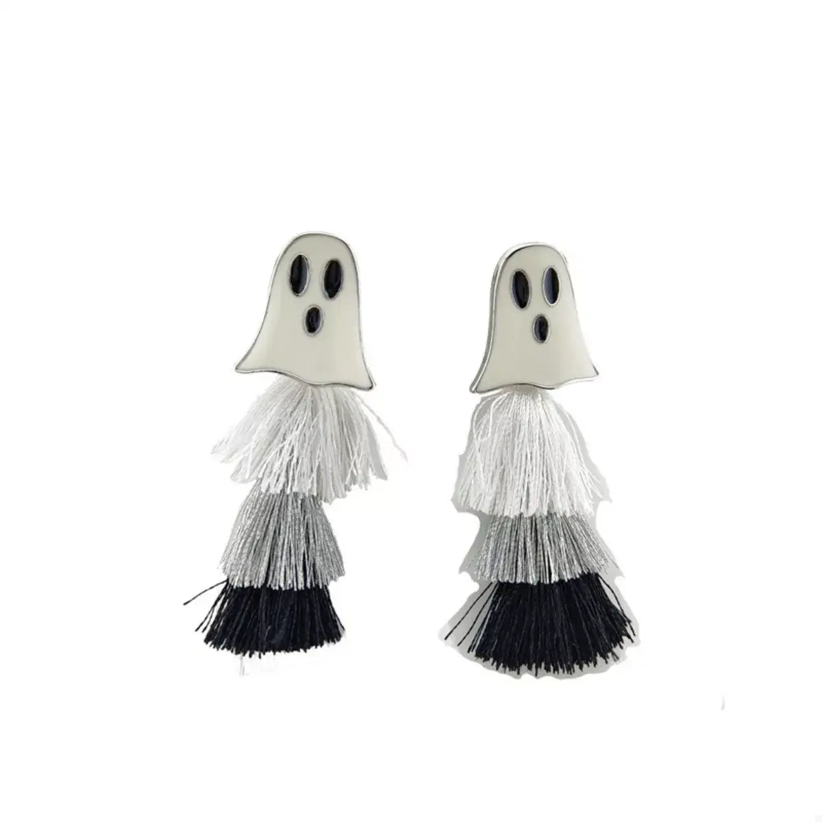 Halloween Ghost and Pumpkin Dangle Earrings - Trendsi - Flyclothing LLC