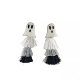 Halloween Ghost and Pumpkin Dangle Earrings - Trendsi - Flyclothing LLC
