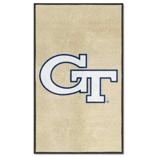 Georgia Tech 3X5 High-Traffic Mat with Durable Rubber Backing - Portrait Orientation - Georgia Tech