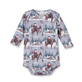 Bamboo Baby Bodysuit - Western Cowboy Christmas - Tesa Babe - Flyclothing LLC