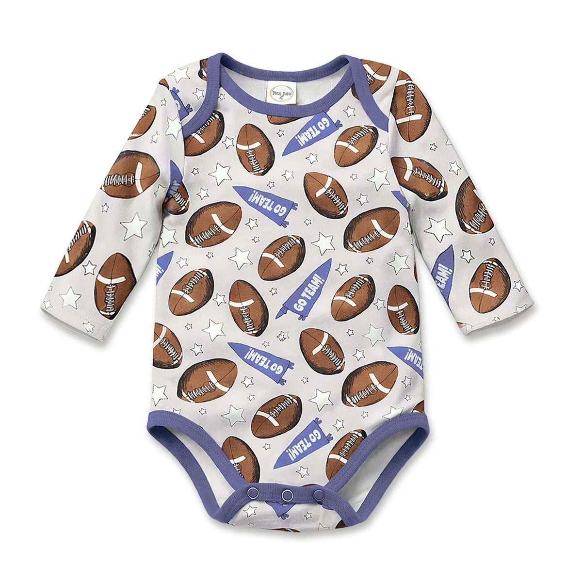 Baby Boy Football Bamboo Stretch Bodysuit - Tesa Babe - Flyclothing LLC