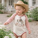 Little Cowgirl Western Rodeo Bodysuit - Cotton Rib - Tesa Babe - Flyclothing LLC