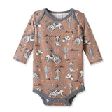 Wild Wrangler/Brown Western Cowboy Bamboo Baby Boy Bodysuit - Tesa Babe - Flyclothing LLC