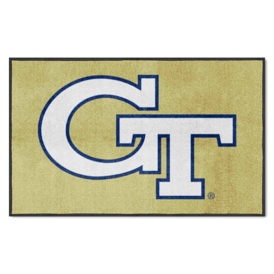 Georgia Tech 4X6 High-Traffic Mat with Durable Rubber Backing - Landscape Orientation - Georgia Tech