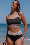 Scoop Neck Spaghetti Strap Two-Piece Swim Set - Trendsi - Flyclothing LLC