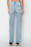 RISEN Full Size High Rise Straight Jeans Plus Size - Trendsi