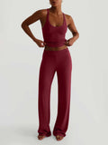 Scoop Neck Tank and Pants Set - Trendsi - Flyclothing LLC